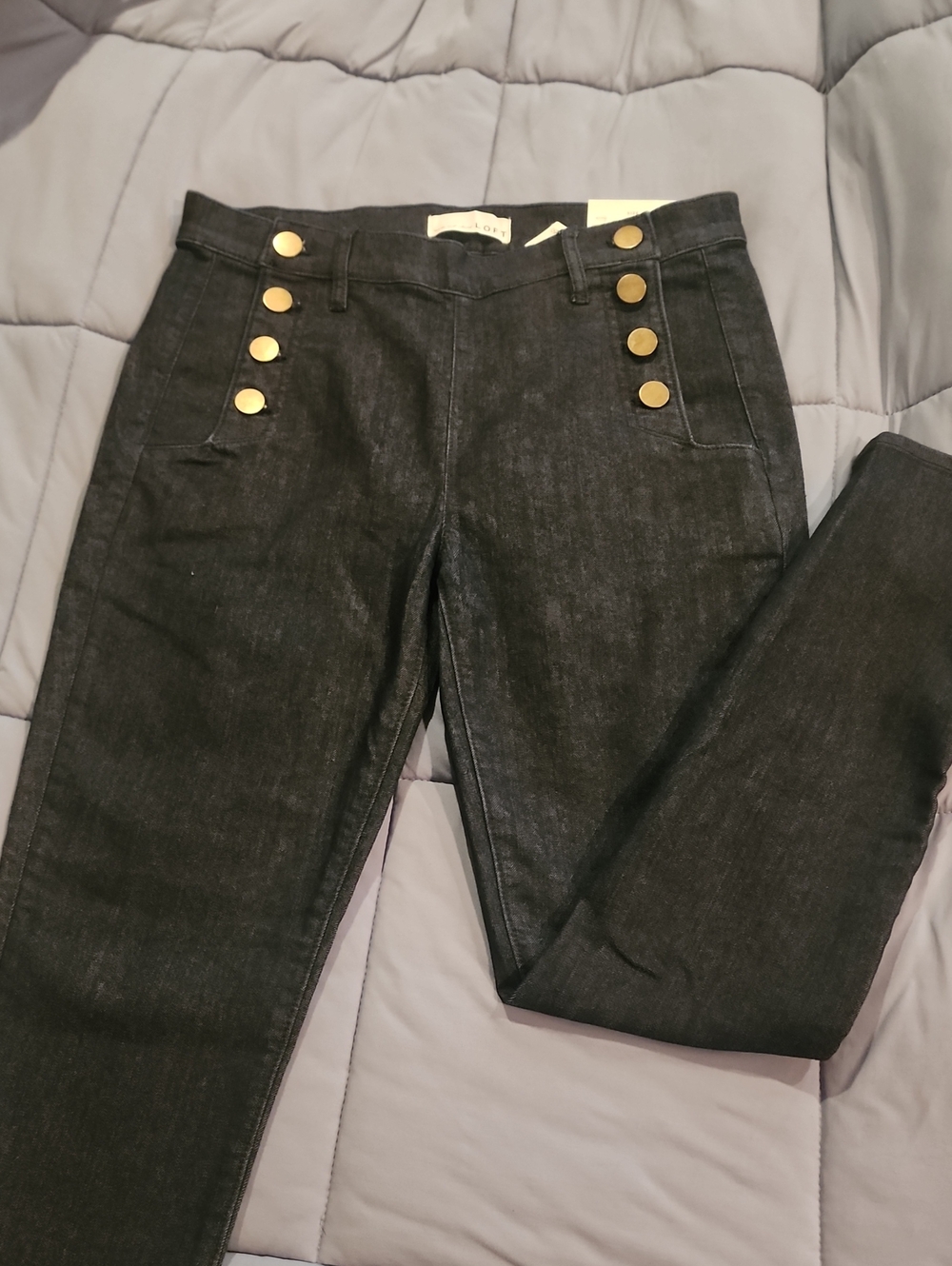 NWT LOFT Modern Skinny Sailor Jeans Dark Denim Size 4/27